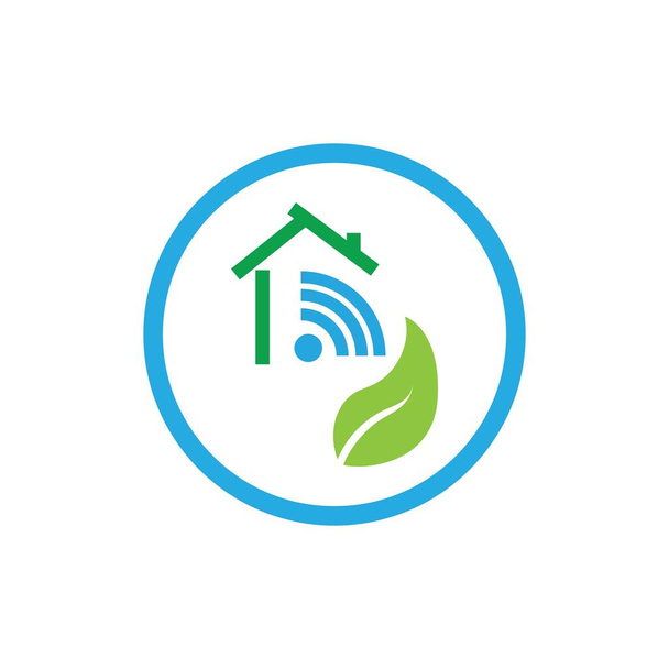 креативный дизайн логотипа Smart house - Вектор,изображение
