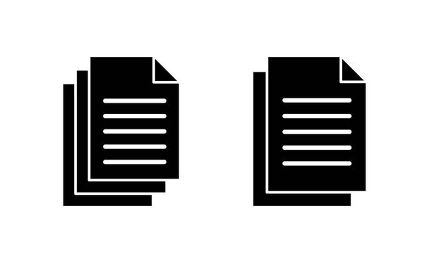 Document icon vector for web and mobile app. Paper sign and symbol. File Icon - Vector, Imagen
