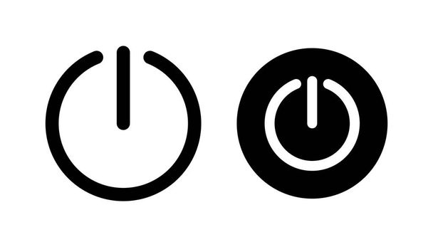 Power icon vector for web and mobile app. Power Switch sign and symbol. Electric power - Vector, Image