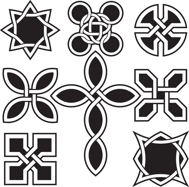 Keltské uzly ve formátu pro úpravy vektoru - Vektor, obrázek