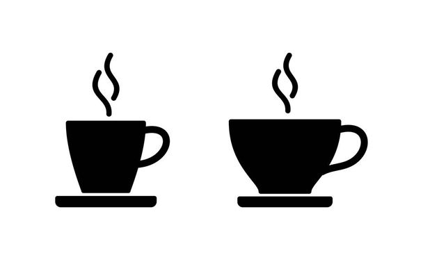 coffee cup icon vector for web and mobile app. cup a coffee sign and symbol - Vecteur, image
