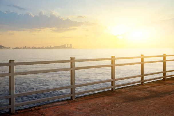 Picturesque view of pier near sea outdoors - Zdjęcie, obraz
