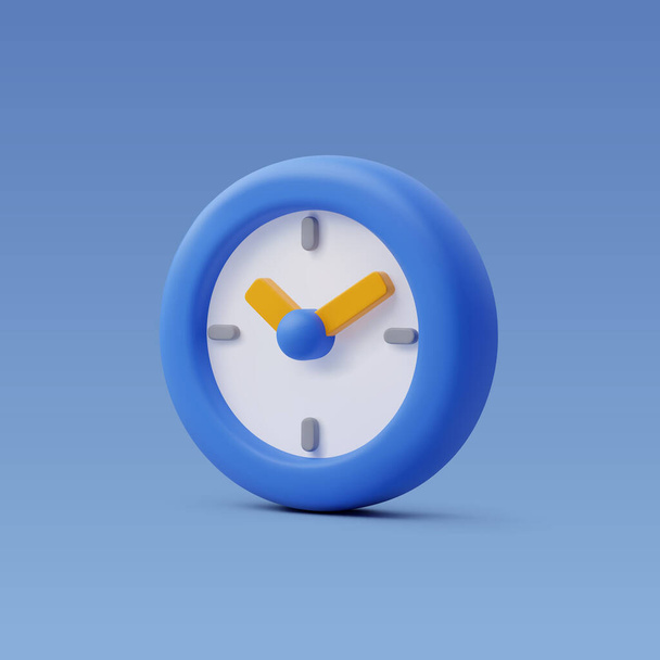 Reloj de oficina vectorial 3d, concepto de período de tiempo. - Vector, Imagen