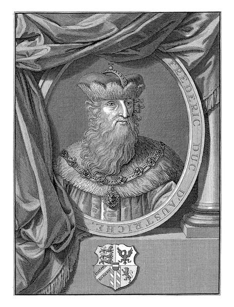 Retrato de Federico IV, duque de Austria, Bernard Picart (taller de), después de Bernard Picart, 1713 - Foto, imagen
