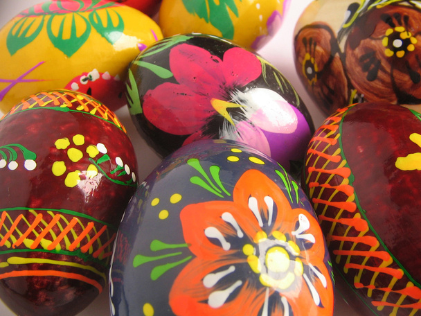 Tausta pääsiäinen maalattu muna
 - Valokuva, kuva