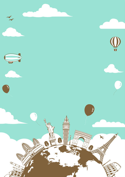 Путешествия, отдых, векторная иллюстрация (для плакатов, флаеров и т.д.) Португальский спак - Вектор,изображение