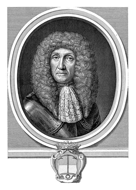 Προσωπογραφία του Johan Henrik Thim, Abraham Bloteling, σύμφωνα με τον Andreas Stech, μέσα ή μετά το 1677 - 1690 Προτομή του Johan Henrik Thim, γενικού διευθυντή του VOC. - Φωτογραφία, εικόνα