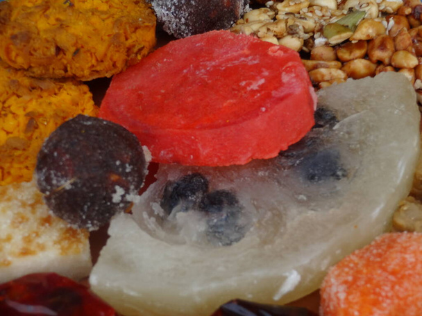 Traditional Mexican candies Colorful homemade sweets - Photo, Image