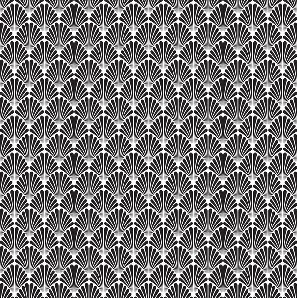 シームレスなアールデコの背景パターンのテクスチャー壁紙 - ベクター画像