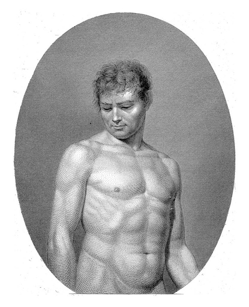 Desnudo masculino, Johannes de Mare, después de Philippus Velijn, 1825 - Foto, Imagen