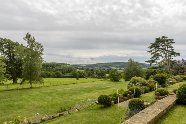 garden and Devon countryside - Photo, Image