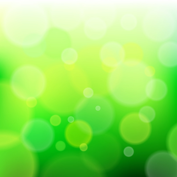 Green bokeh abstract light background. Vector illustration - Vector, Image