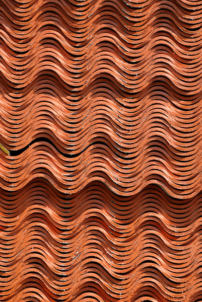 Ceramic roof texture . - Fotografie, Obrázek