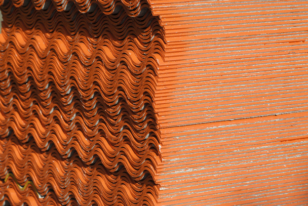 Ceramic roof texture . - Фото, изображение
