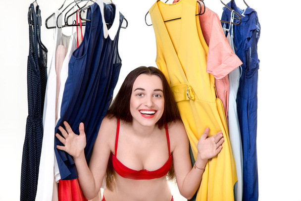 Woman in wardrobe - Photo, Image