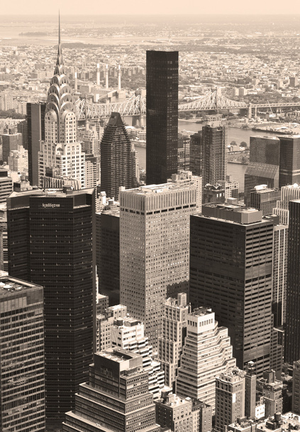 New york city vogelperspectief uitzicht - Foto, afbeelding