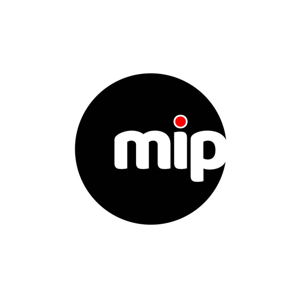 Nom de marque MIP initiales lettres icône. Monogramme MIP. - Vecteur, image