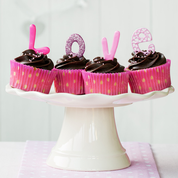 Valentine cupcakes - Photo, Image