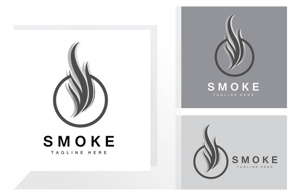 Steam Steam Logo Vector Hot Evaporating Aroma. Smell Line Illustration, Cooking Steam Icon, Steam Train, Baking, Smoking - Vector, Image