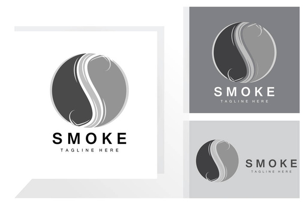 Steam Steam Logo Vector Hot Evaporating Aroma. Smell Line Illustration, Cooking Steam Icon, Steam Train, Baking, Smoking - ベクター画像