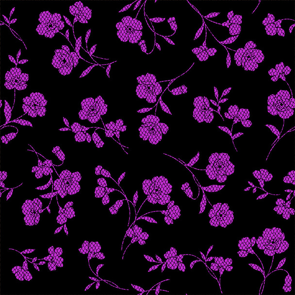 Flower pattern - Vektor, kép