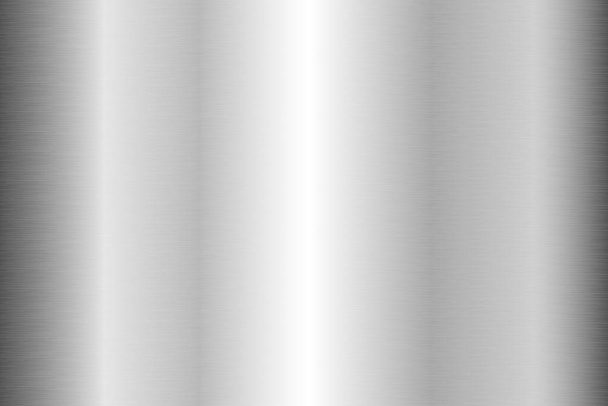 シルバー箔の背景。金属質感光沢のあるグラデーション。反射とステンレス光沢のある表面。現実的なクロムの背景。ベクターイラスト - ベクター画像