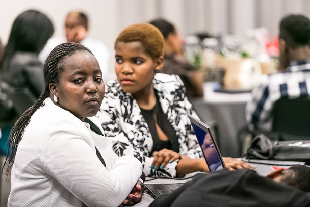 Johannesburg, South Africa - October 7, 2015: College students attending a business workshop - Photo, Image