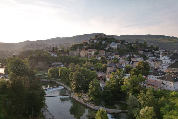 Άποψη από την Jajce, Βοσνία και Ερζεγοβίνη - Φωτογραφία, εικόνα