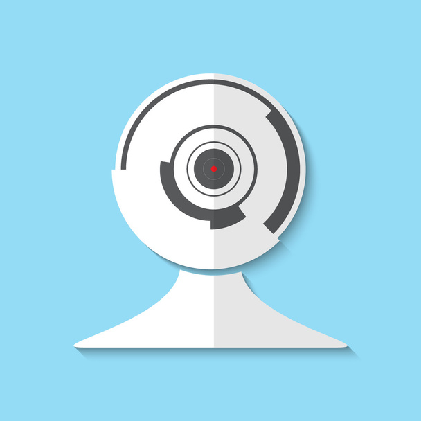 Vector web cam icon - Vetor, Imagem