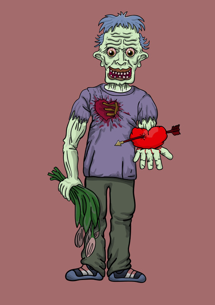 Влюбленный зомби
 - Вектор,изображение