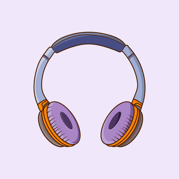 Εικονογράφηση εικονίδιο φορέα ακουστικών, λογότυπο εικονίδιο ακουστικών, σχεδίαση φορέα εικονογράφησης ακουστικών. - Διάνυσμα, εικόνα