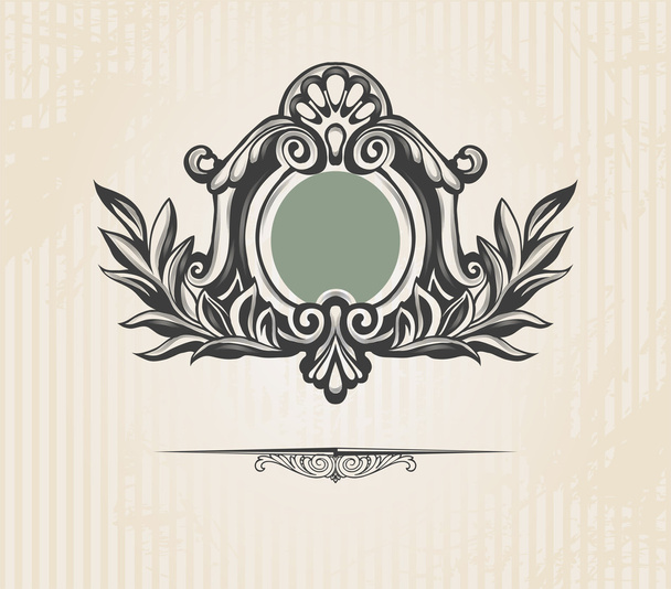 escudo ornamentado vintage
 - Vetor, Imagem