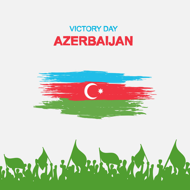 Vítězný den republiky azerbaijan pozadí. Obrázek návrhu vektoru. - Vektor, obrázek