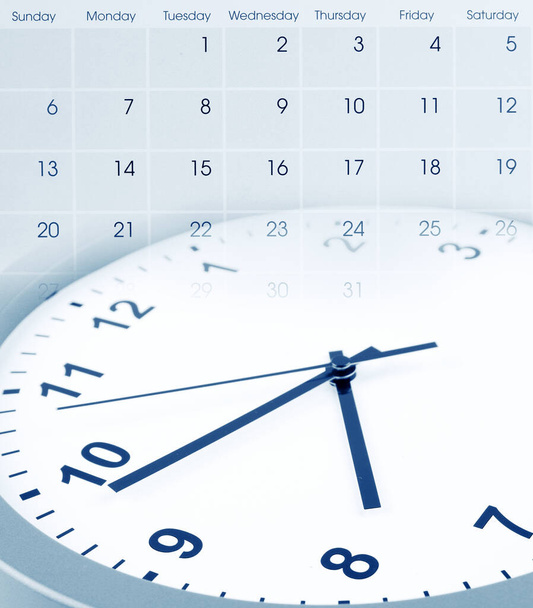 時計面とカレンダーの複合体 - 写真・画像