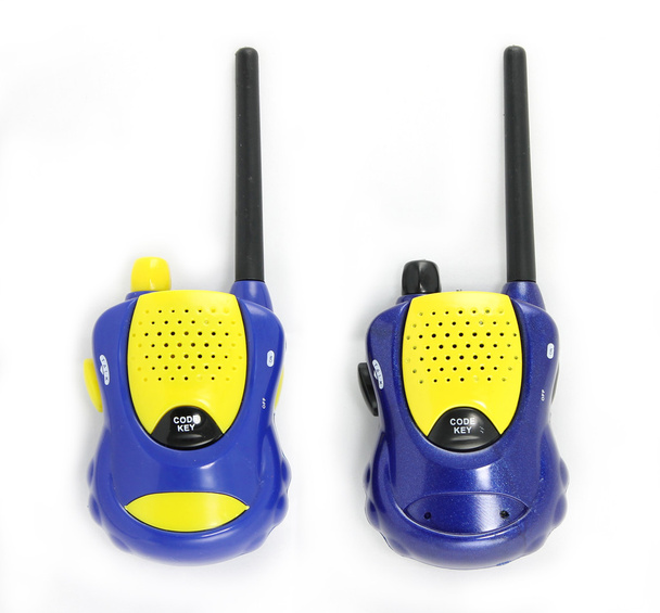 Blue couple walky talky - Photo, Image