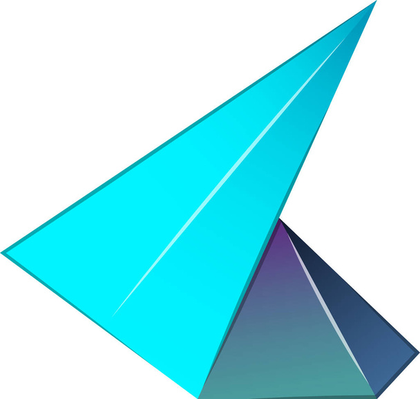 Abstraktní trojúhelníkové horské logo ilustrace v módním a minimálním stylu izolované na pozadí - Vektor, obrázek