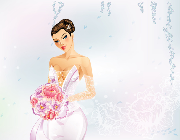 Elegant Bride - Vector, Image