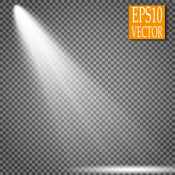 Vector Spotlights. Scene Light Effects Vector. Glow light effect. - Vektor, obrázek