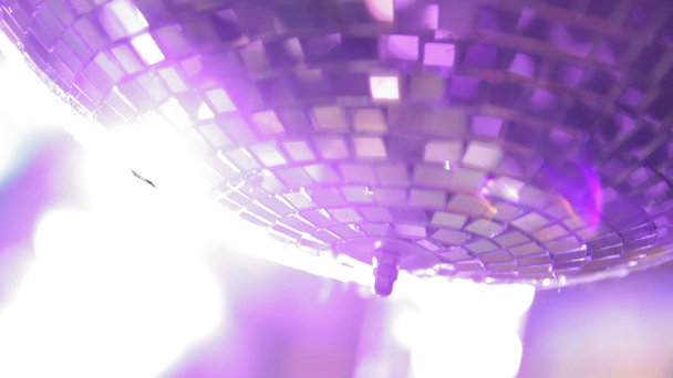 Mirror ball spins and sparkles in the light - Footage, Video