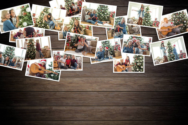 collage of different photos of christmas decoration - Photo, Image