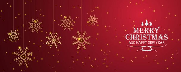 Christmas banner with snowflake decoration - Vector, Image