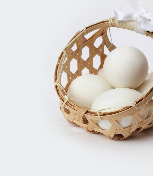 Eggs in basket - Фото, изображение