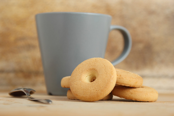 Mug of milk with cookies - Photo, Image