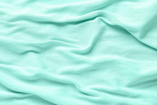 Mint fabric texture as background - Photo, Image