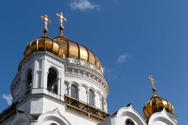 Exterior of the Cathedral of Christ the Saviour in Moscow, Russia, Europe - Foto, immagini