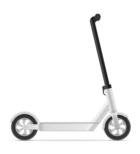 kick scooter for city driving and game pleasure stock vector illustration isolated on white background - Vettoriali, immagini