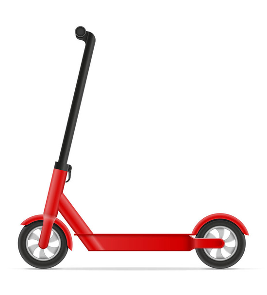 kick scooter for city driving and game pleasure stock vector illustration isolated on white background - Вектор, зображення