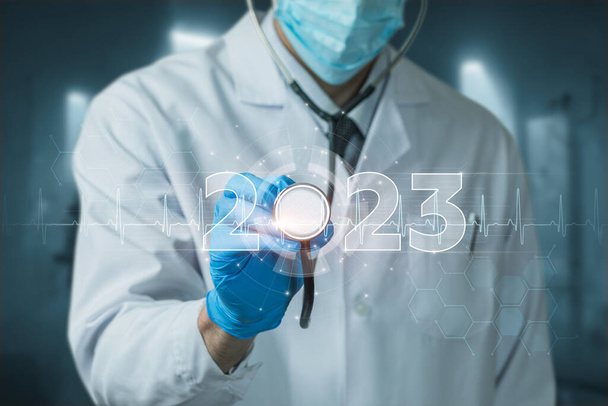 Il concetto del nuovo anno 2023 in medicina e sanità. - Foto, immagini