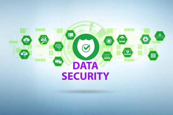 Seguridad de los datos en el concepto de ciberseguridad - Foto, imagen