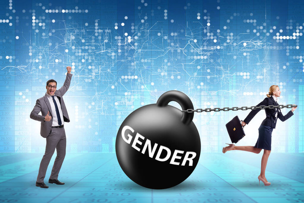 Gender inequality concept in the career - Photo, Image